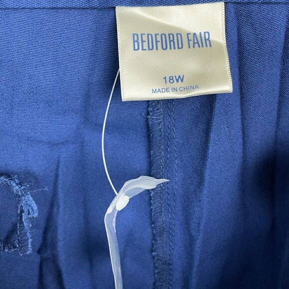NWOT Bedford Fair Blue Casual Pants Size 18W - Picture 6 of 7